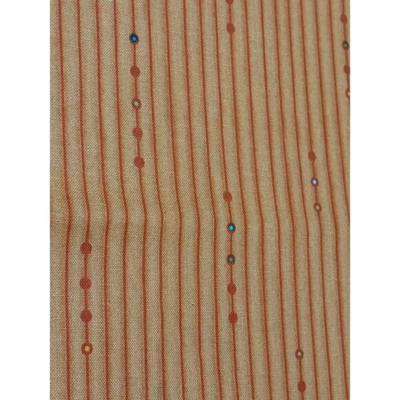 Orange Striped Fabric by Nancy Halvorsen for Benartex 1/2 yard x 44" - Picture 7 of 7